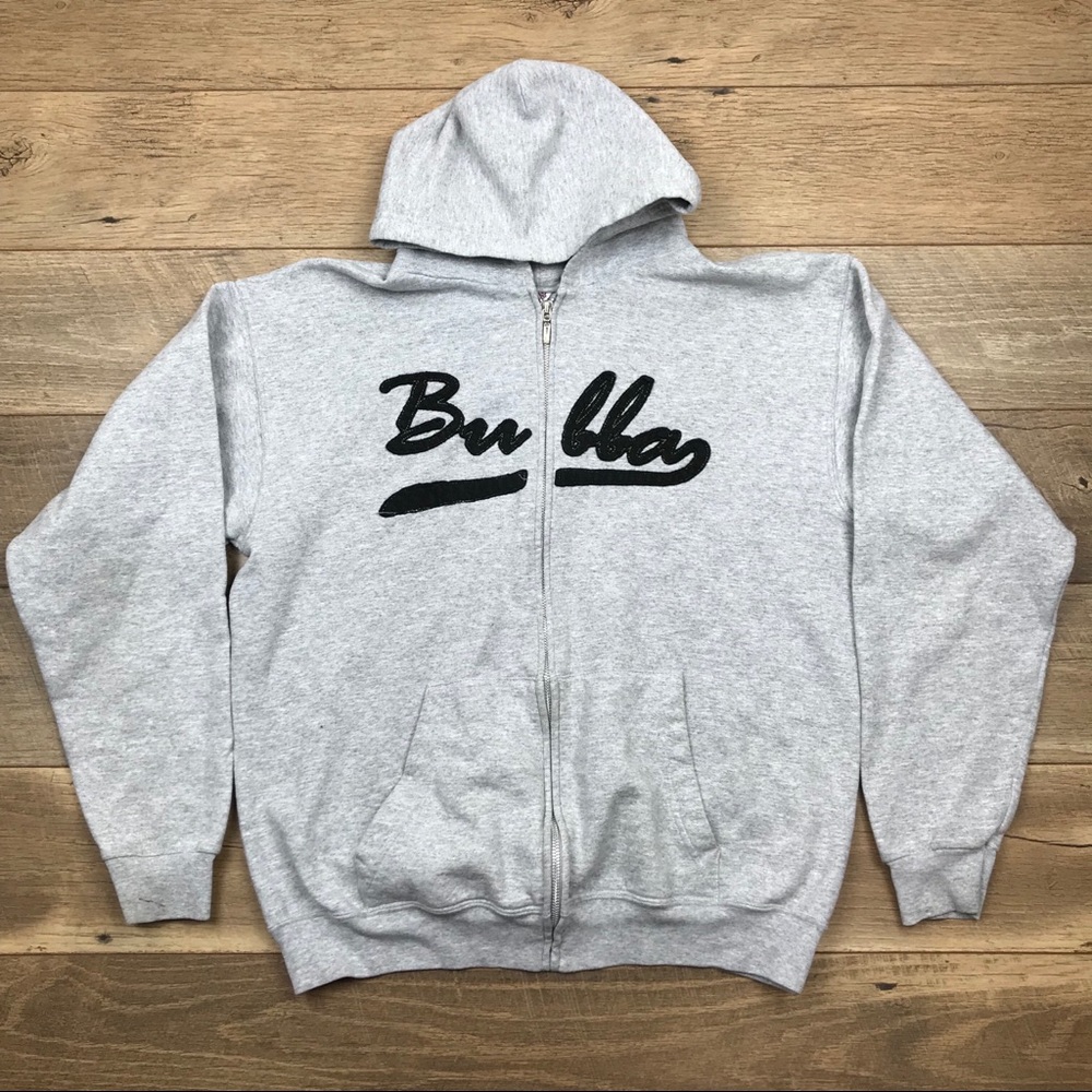 Vintage Retro Bubba Gump Shrimp Co Full-Zip Hoodie
